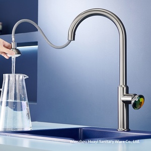 Grifo de Lavabo Monomando Moderno Minimalista con Sensor Táctil, Mezclador de Agua Fría y Caliente, Válvula Cerámica Sin Contacto, con Medidor - Product Image 3