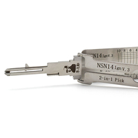 Lishi Lockpick Lishi 3-en-1 : Outil de crochetage et de décodage automobile NSN14 pour serruriers professionnels