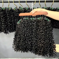 Offre de lots de mèches de cheveux humains bouclés Pixie de 10 à 24 pouces, 100% vierges, bruts, double tirage, qualité supérieure 15A, vente en gros