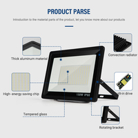 Projecteur Led Smd d'extérieur de haute qualité, étanche Ip66, 10w, 20w, 30w, 50w, 100w, 200w, 300w