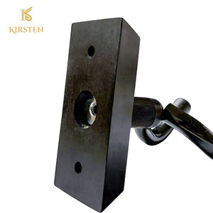 Support mural personnalisable KIRSTEN en noyer noir américain pour guitare, basse et <span class=keywords><strong>violon</strong></span>, avec fixation sécurisée détachable - Product Image 4