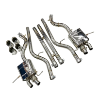 Échappement arrière OEM amélioré en acier inoxydable 304 avec valve électronique pour Maserati GranTurismo GT 4.2 4.7 2007-2016 pour un son riche et puissant