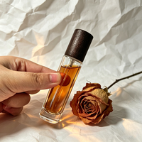 Flacon pulvérisateur de parfum en verre cylindrique transparent 15 ml, emballage vide avec pompe et impression sérigraphique