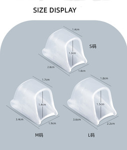 Séparateur d'orteils en SEBS souple et lavable, correcteur d'<span class=keywords><strong>hallux</strong></span> <span class=keywords><strong>valgus</strong></span>, anti-frottement, redresseur d'orteils superposés <span class=keywords><strong>pour</strong></span> les soins des pieds (vente en gros) - Product Image 3