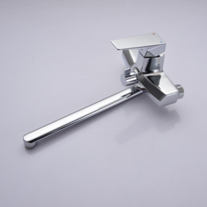 Two Hole Wall Mounted Luxury <strong>Middle</strong> <strong>East</strong> Style Zinc Long Spout Hot Cold Bathtub Bathroom Faucet Tap - Product Image 5