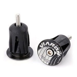 Bouchons de guidon Viaron en alliage d'aluminium cylindriques durables pour vélo de montagne - Product Image 1