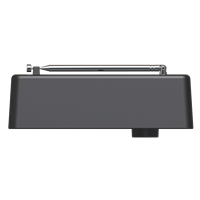 Radio numérique DAB+ avec haut-parleur intégré, réveil portable, 3 alarmes, écran LCD monochrome, alimentation secteur, 4 piles AA, AM/FM