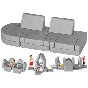 Coussins de canapé combinables pour enfants, forme géométrique, mousse éponge haute élasticité, blocs de construction ludiques, unisexe, pour grimpeurs d'intérieur - Product Image 2