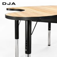 Table d'activités pliable en MDF en forme de triangle en bois, durable, pour la maternelle, l'école, la maison, le bureau, la salle de sport et l'extérieur - Mobilier commercial