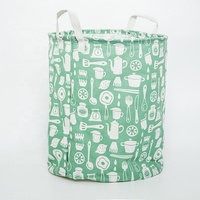 Panier à linge en tissu imprimé dessin animé avec logo personnalisé pour l'organisation de la garde-robe des enfants, sac à linge pour chambre à coucher