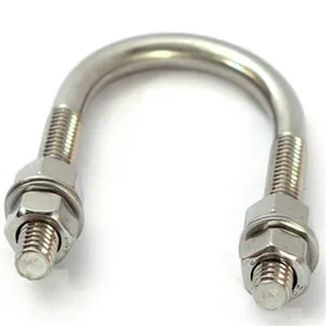 Stainless Steel 304 316L 309S 310S U-Bolt High Strength Hex Head Bolt 4.8 6.8 8.8 Thread Rod Galvanized U Bolt