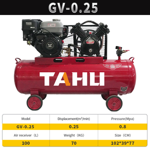 Máy nén công nghiệp Tahu loại Máy nén khí di động chạy bằng xăng 100L 7HP GV-0.25 - Product Image 6