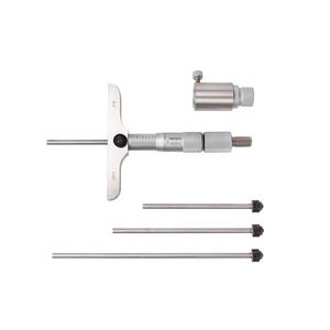 Micromètre numérique de profondeur haute précision Asimeto avec tiges interchangeables, calibre micromètre avec tiges, 4 pièces - Product Image 6