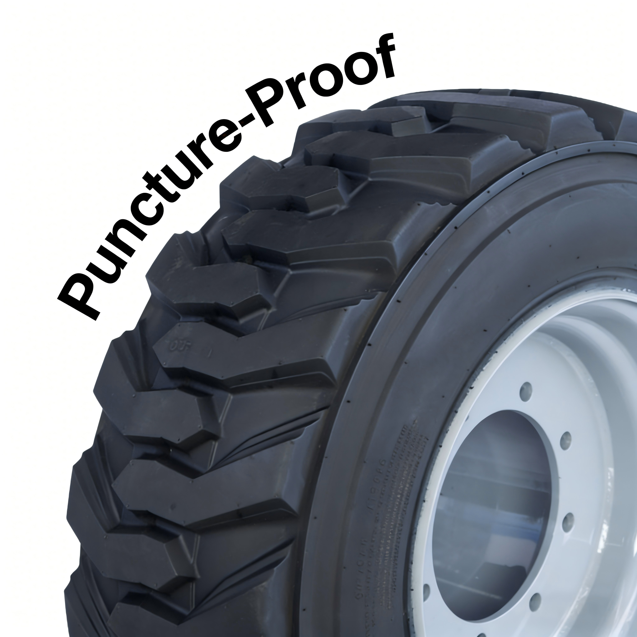 305-546 12-22.5B Foam Filled Wheel Assembly Includes Tire Steel Rim and PU Foam for Genie Aerial Work Platform