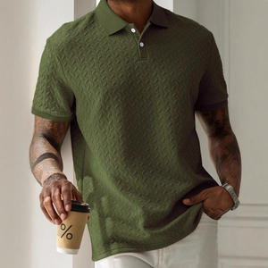 เสื้อเชิ้ตผู้ชายสไตล์ลำลองทรงเข้ารูปสำหรับใส่ในชีวิตประจำวัน ผ้าแคนวาส สีพื้น ปกเสื้อแบบปกเชิ้ต ติดกระดุมด้านหน้า แขนสั้น ใช้งานได้หลากหลาย เหมาะสำหรับการเดินทางข้ามประเทศ - Product Image 4