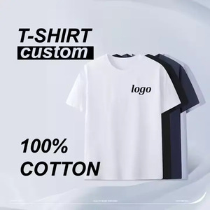 T-shirt 100% coton de haute qualité avec impression de logo personnalisé décontracté court respirant et pleine grandeur expédition rapide - Product Image 4