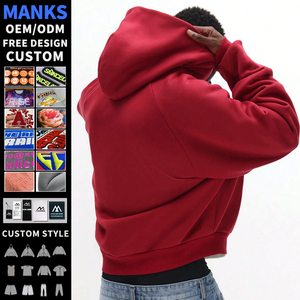 Sweat à capuche zippé pour homme de haute qualité, personnalisé avec logo, style streetwear, coupe ample, broderie de patchs, en coton - Product Image 3