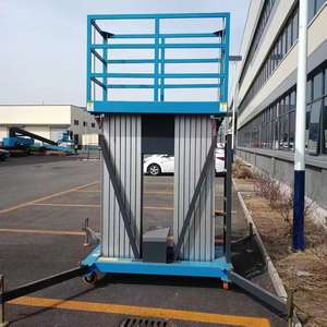 Mast Lift Mudah Dipasang, Kapasitas 5-12m, Beban 150kg, Sistem Interlock, Mast Lift Dorong, <span class=keywords><strong>Platform</strong></span> Kerja Terangkat Tunggal - Product Image 6