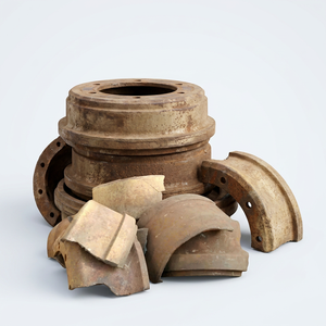 Déchets de fonte pur HMS, rails usagés, déchets de fonte métallique, déchets de fonte brune propre, teneur 99%, coupés en morceaux de 0,5 mètre - Product Image 1