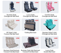Personalizado de cuero de negocios de alto-bajo asiento de la cama reclinable RV Mpv Van Personalizado 1 2 3 4 Asiento Sofá Cama