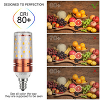 E27 E14 LED ampoule de maïs 12W 16W économie d'énergie lustre bougie ampoule LED pour luminaires décoratifs de bureau à domicile