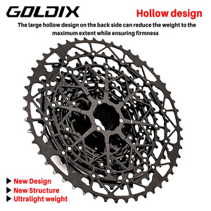 Piñón de Bicicleta GOLDIX MTB Ultraligero, Material de Acero al Carbono, 9-13 Velocidades, 39 <span class=keywords><strong>40</strong></span> 42 46 48 50 52T, Piezas de Bicicleta - Product Image 4