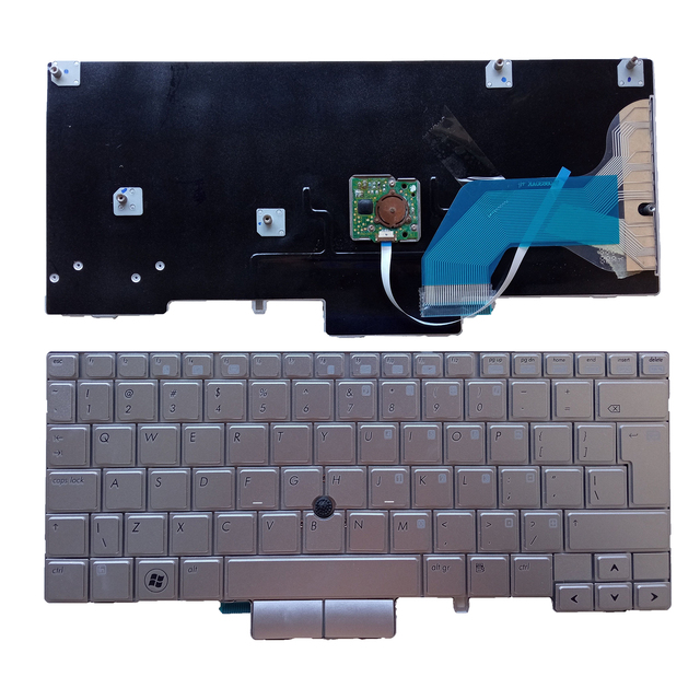 Wholesale Laptop Internal Keyboard for HP Elitebook 2740 2740p 2760p MP-09B6 German Silver