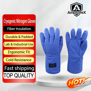 Gants de sécurité cryogéniques imperméables, doublure en nylon chaud, résistants au froid, gants de protection pour travaux en entrepôt frigorifique industriel, AmpsafeX - Product Image 1