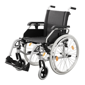 Silla <span class=keywords><strong>de</strong></span> Ruedas Manual <span class=keywords><strong>de</strong></span> Aluminio Jumao Nueva con Tubo <span class=keywords><strong>de</strong></span> Manillar y Reposabrazos Ajustables en Altura - Product Image 1