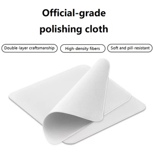 Lingettes en microfibre polonaise de qualité supérieure pour écrans de MacBook et iPad, blanches, 160x160 mm, nettoyage désinfectant, certifiées FCC CE - Product Image 4