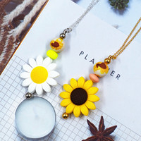 Vente en gros de colliers à breloques en perles faites à la main en 3 couleurs, accessoires de bijoux pour femmes, pendentif DIY, perles métalliques