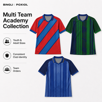 Tenues personnalisées pour académies de football : Maillots jeunes et adultes, kits d'équipe personnalisés pour plusieurs clubs canadiens, saison avec noms et numéros