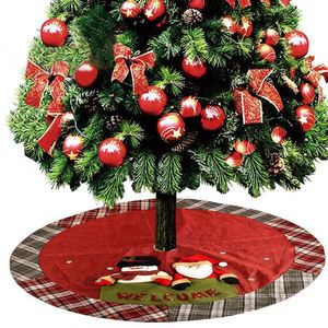 Falda para Árbol de Navidad de 120 cm, Ecológica, Suave, con Diseño de Papá Noel, para Decoración Navideña - Product Image 4