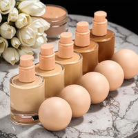Nouveau Correcteur Hydratant Couvrant, Poudre Fixatrice, Fond de Teint Liquide Hydratant, Blanchissant, Imperméable et Longue Tenue