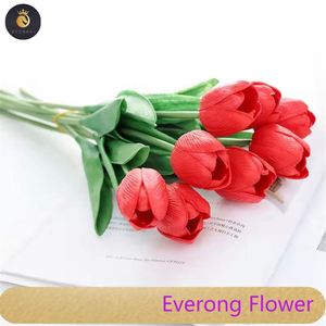 All'ingrosso tulipano artificiale matrimonio decorazione della festa vera e propria di seta fiori finti tulipani - Product Image 5