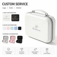 Étui de transport rigide en EVA personnalisé avec fermeture éclair et insert en mousse, boîte de rangement étanche pour câbles, chargeurs et petits appareils