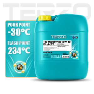 Huile moteur diesel synthétique TERZO Tor Multisynth 15W40 API CI 4 ACEA E7 pour engins de construction - Product Image 5