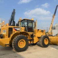 Chargeuse sur pneus d'occasion CAT 950H de 5 tonnes pour travaux de terrassement, pneus résistants à l'usure, économique, expédition en conteneur complet