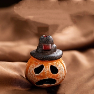 Silbato de Calabaza de Cerámica con Sonido de Grito, Accesorio de Halloween Aterrador, Calabaza con Sombrero, Silbato de Grito de Fantasma para Niños - Product Image 5