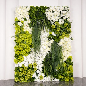 Warm Earth Tone <b>Artificial</b> Floral Wall Dense Realistic Rose Panel Reusable For Salon Studio Indoor Event Wedding Decoration - Product Image 2