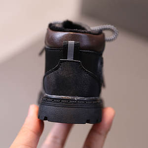 Nouveauté Printemps Automne Bottes décontractées pour bébés en cuir à semelle souple Bottes courtes d'hiver pour tout-petits - Product Image 6