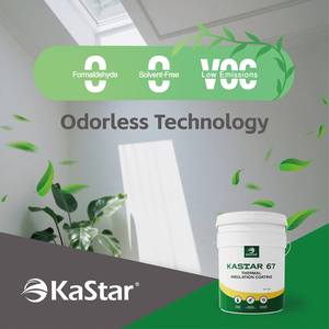 KASTAR 67 Rivestimento Liquido Impermeabile Inodore Antibatterico Termoisolante <span class=keywords><strong>per</strong></span> Applicazione a Spruzzo su Pareti - Product Image 2