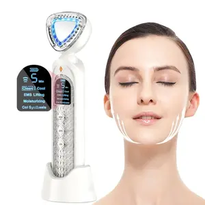 New Face Care Home Ems Led Hot&cold Skin Firming Device Portable Skin Tightening Machine Face Lifting Machine