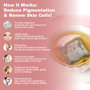 Tè Biologico alle Erbe per Schiarire la Pelle e Illuminarla, L-Glutatione + Vitamina C per Ridurre le Macchie Scure, Bevanda Detox per la Bellezza Naturale - Product Image 5