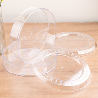 Boîte Ronde Transparente en Plastique pour Biscuits, Gâteaux, Pâtisseries, Gâteaux de Lune – Grande Boîte Plate Ronde Moulée par Injection – Fournisseur Fabricant