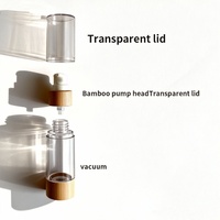 Kemasan Kosmetik Biodegradable dari Bambu, Tabung Kosmetik Tanpa Udara, Botol Semprot Minyak Tubuh Mewah, Botol Semprot Kabut