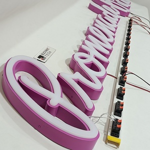 Enseigne lumineuse LED personnalisée découpée au laser, lettres 3D pour mur, extérieur, intérieur, devanture de magasin, enseigne commerciale illuminée - Product Image 2