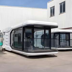 พื้นที่หรูหราที่ทันสมัยที่สุดระบบอัจฉริยะแคปซูลโทรศัพท์มือถือบ้านครอบครัวพื้นที่แคปซูลไม้ออกแบบที่อยู่อาศัยสำหรับห้องนั่งเล่น - Product Image 2