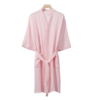 Peignoir en mousseline de coton léger unisexe, kimono turc long et doux, absorbant, pour hommes et femmes