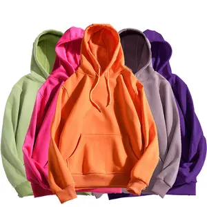 Толстый флисовый пуловер CHM0004 с вышивкой и логотипом на заказ, простой тяжелый пуловер без рисунка, модные милые толстовки унисекс с капюшоном
